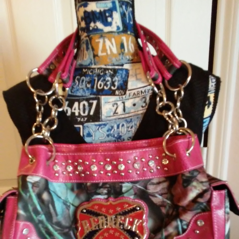 Unique Camo/Rebel Flag/Redneck Purse